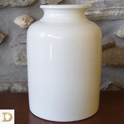 vaso barilotto olive monocolore bianco mod.largo