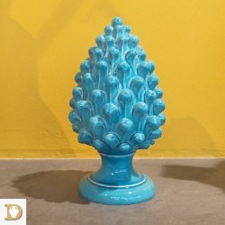 pina in ceramica a smalto blu persiano