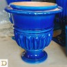 calice bordone smaltato in blu