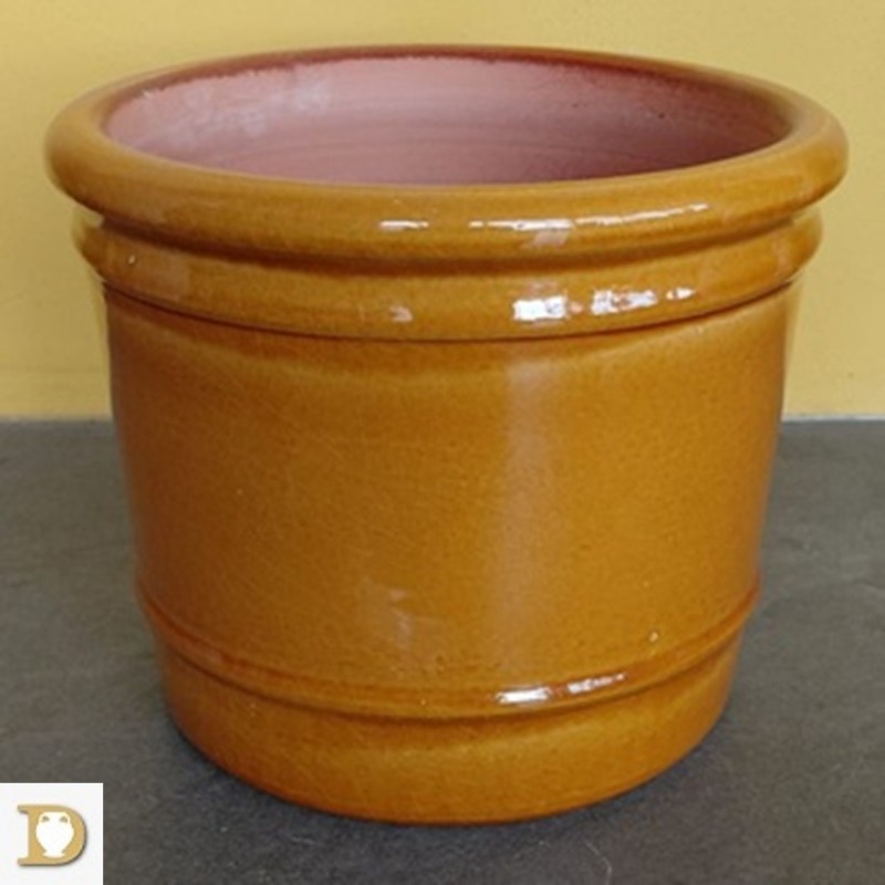 vaso smaltato miele